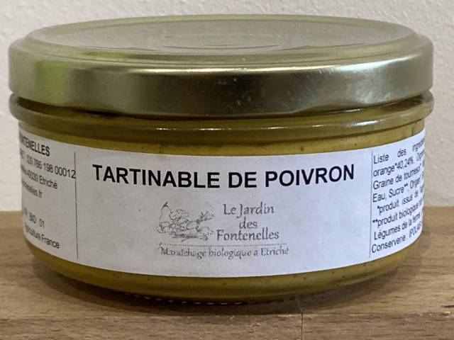 Tartinable de poivron orange